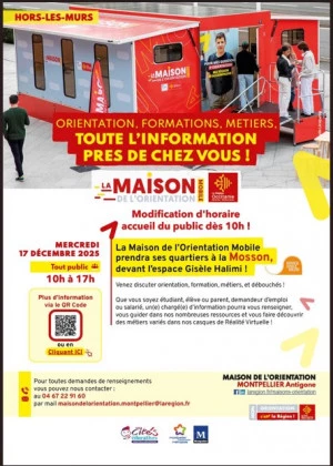 Affiche HORS LES MURS - Orientation, formations, métiers, toute l'information près de chez vous !