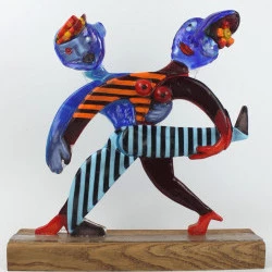 Gigi & Rodrigo - verre thermoformé - Pierre Mirou 
