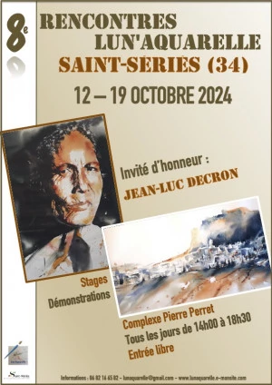 Affiche 8e RENCONTRES LUN'AQUARELLE