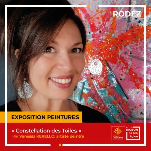 Affiche Exposition Peintures "Constellation des Toiles"
