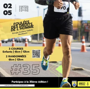 Affiche LES FOULEES DES DROITS DE L'HOMME