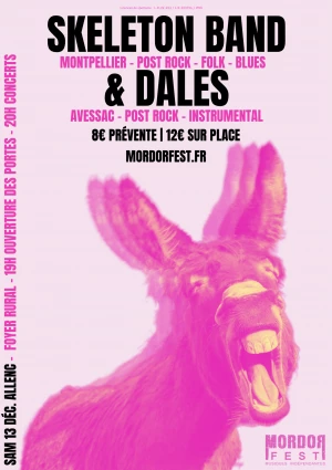 Affiche SKELETON BAND ET DALES EN CONCERT - BEFORE #002 MORDORFEST