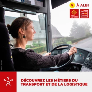 Affiche Découvrez les métiers du transport et de la logistique