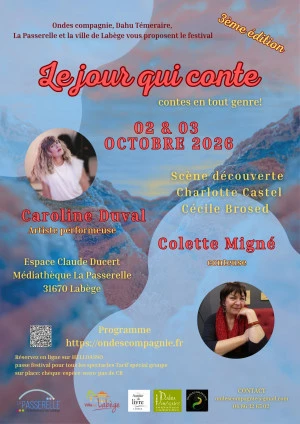 Affiche Labège célèbre l'art du récit avec le festival « Le jour qui conte »