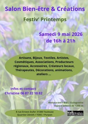 Affiche Salon Bien-être et Créations - Festiv' Printemps 2026