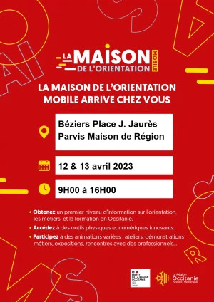 Affiche La Maison de l'Orientation Mobile à Béziers 