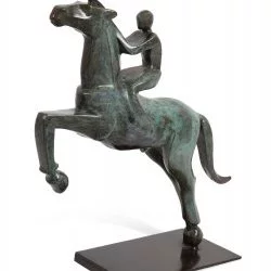 Cavalier - Sculpture en bronze