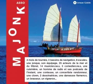 Affiche Tournée des Acteurs de la Mer & du Littoral avec l'association Majonk