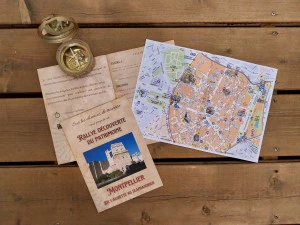 Affiche RALLYE URBAIN MONTPELLIER PATRIMOINE