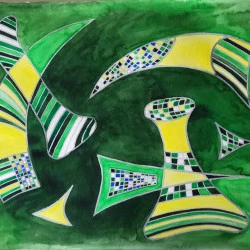 songe de printemps - aquarelle 30x40 2019