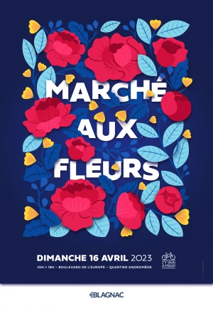 Affiche Marché aux fleurs
