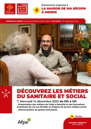 Affiche Découvrez les métiers du sanitaire et social