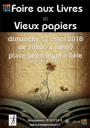 Affiche Foires aux livres et vieux papiers + thématique