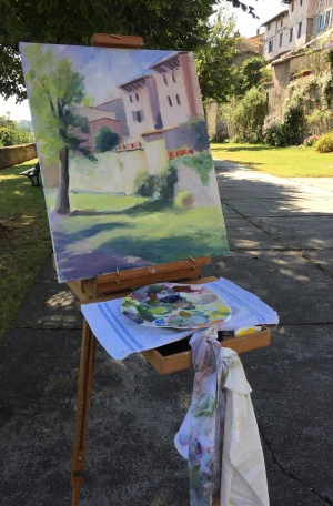 Affiche Peinture "Paysage", stage animé par Jean-Louis ENGELS