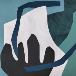 Sans titre - collage acrylique sur papier 30 x 30 cm - ©odileboutet 