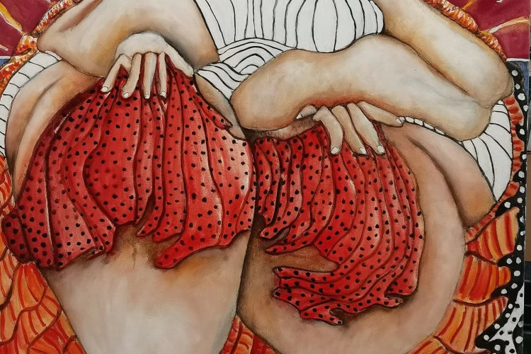 murmure du soleil 1 - 80 x100cm huile/lin - 1500€ 