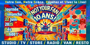 Affiche Les 10 ans de l'Asso Not Your Fan !