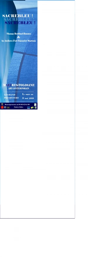 Affiche Martres-Tolosane / Le Grand-Presbytère présente "Sacrebleu"