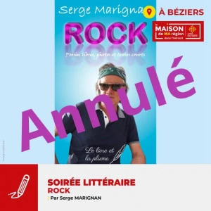 Affiche ANNULÉ Soirée littéraire ‘'ROCK''