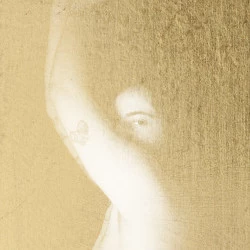 Etat Civil - Eliott - Tirage à la gomme pigmentaire or sur papier recyclé fait main