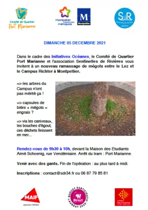 Affiche Entre le Campus Richter et le Lez à Montpellier