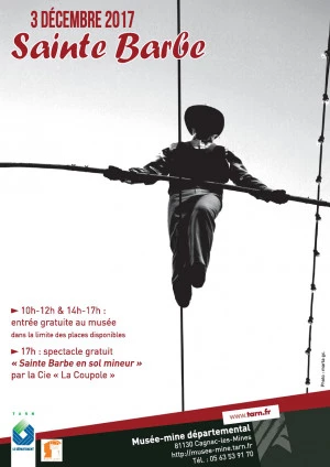 Affiche Fête de la Sainte Barbe - patronne des mineurs