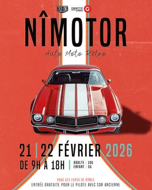 Affiche NÎMOTOR - Salon Auto Moto Rétro 