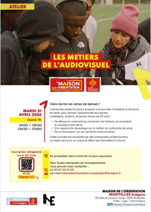 Affiche Les métiers de l'audiovisuel