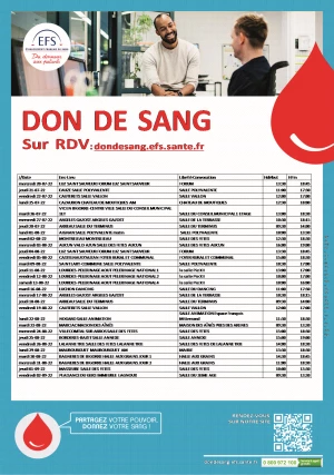 Affiche DON DU SANG TARBES
