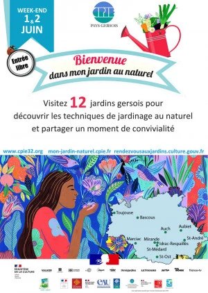 Affiche Rdv aux jardins : Bienvenue dans mon jardin au naturel