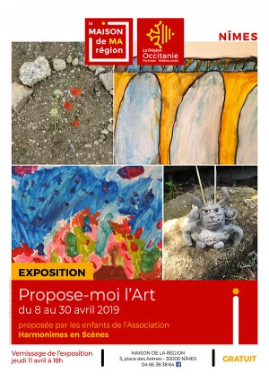 Affiche Vernissage de l'exposition "Propose-moi l'Art"