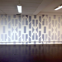 Laban pattern - Peinture murale, 260 x 720cm, 2015
