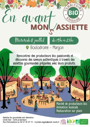 Affiche Marché de producteurs Territoire BIO Engagé - En Avant-Monts Assiette