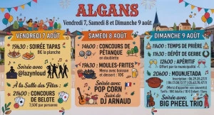 Affiche Fête du village d'ALGANS