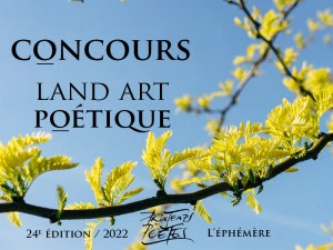 Affiche Printemps des poètes 2022 : Concours de Land Art poétique 