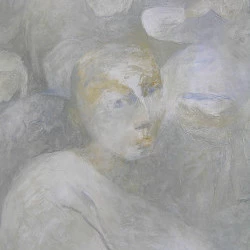 Le Ravi - huile sur papier - 50x65 - 2011