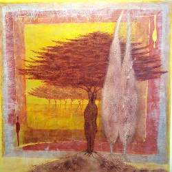 La part de l'autre II - Techniques mixtes 100 x 100