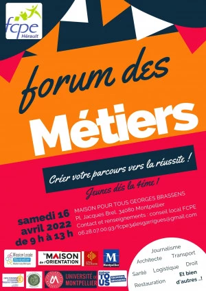 Affiche Forum des métiers