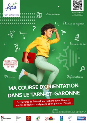 Affiche Forum "Ma course d'orientation" mercredi 5 février 2025 de 13h à 18h salle Jean Moulin à Castelsarrasin 