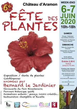 Affiche Fête des Plantes du Château d'Aramon