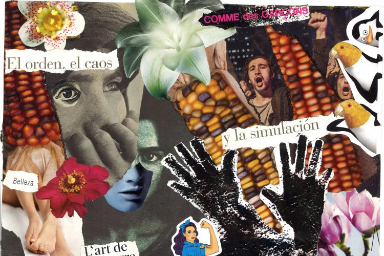 El Orden, el caos - Collage original sur papier, 30x42 cm. - Collages et créations visuelles : ©Can10 