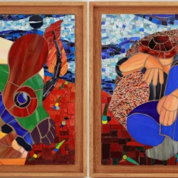 Mariam & Siméon - Mosaïque de verre - Pierre Mirou 
