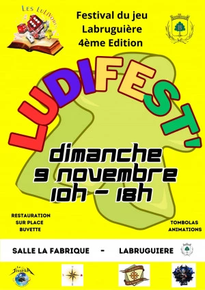 Affiche Ludifest' 4, festival annuel du jeu de société