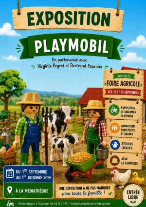 Affiche Exposition "PLAYMOBIL"