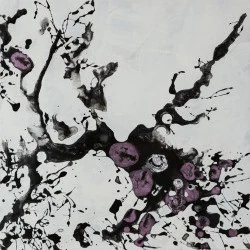 Le jardin du peintre XVII - Acrylique sur toile. 60 x 60 cm. 2017 - odile cariteau 
