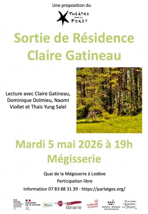 Affiche Sortie de résidence de Claire Gatineau