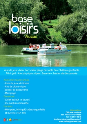 Affiche Auzas : Base de loisirs Ouverture et saison 2016
