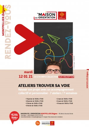 Affiche Ateliers "Trouver sa voie" 