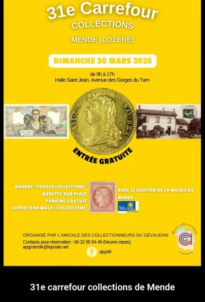 Affiche Bourse toutes collections de Mende 