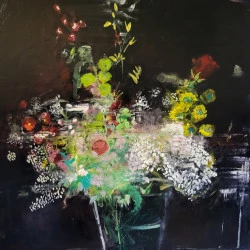 LES FLEURS - HUILE SUR TOILE